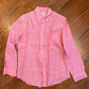 Brooks Brothers Mens Irish Linen Shirt